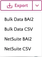 Export Options
