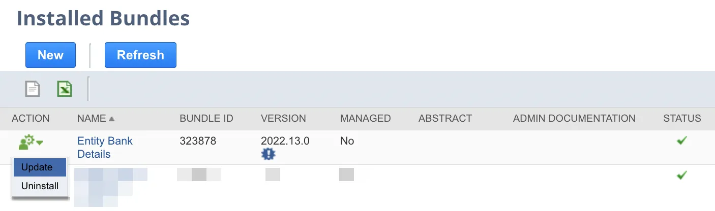 Select "Update" Select "Update"