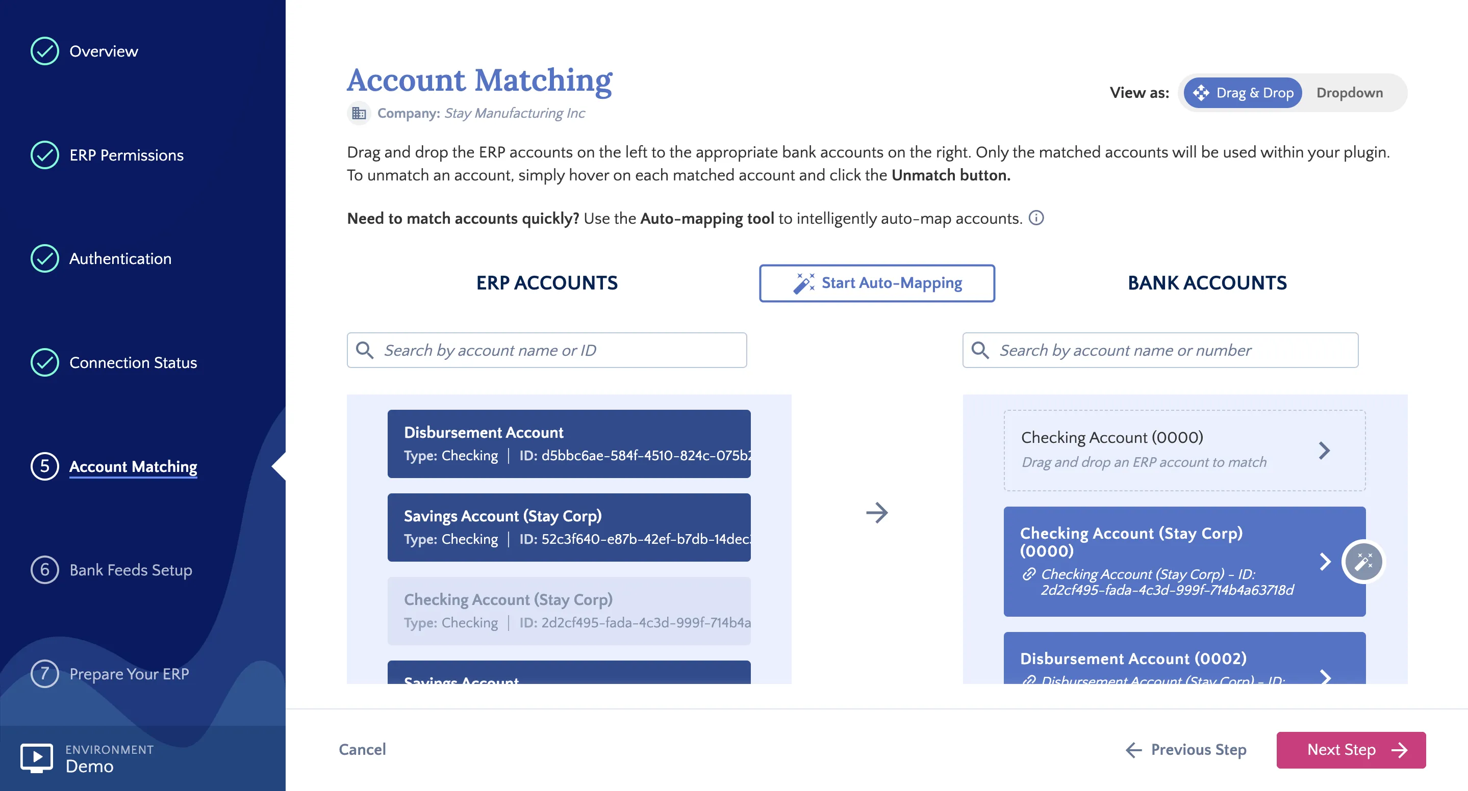 Match Accounts