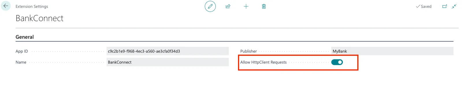 Enable HttpClient Request