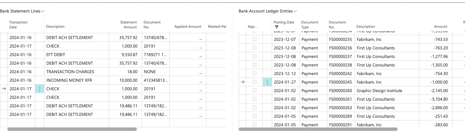 Transactions are Successfully Unmatched