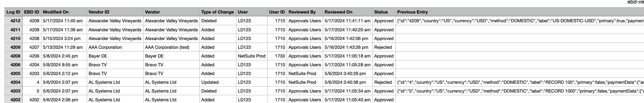View History Export