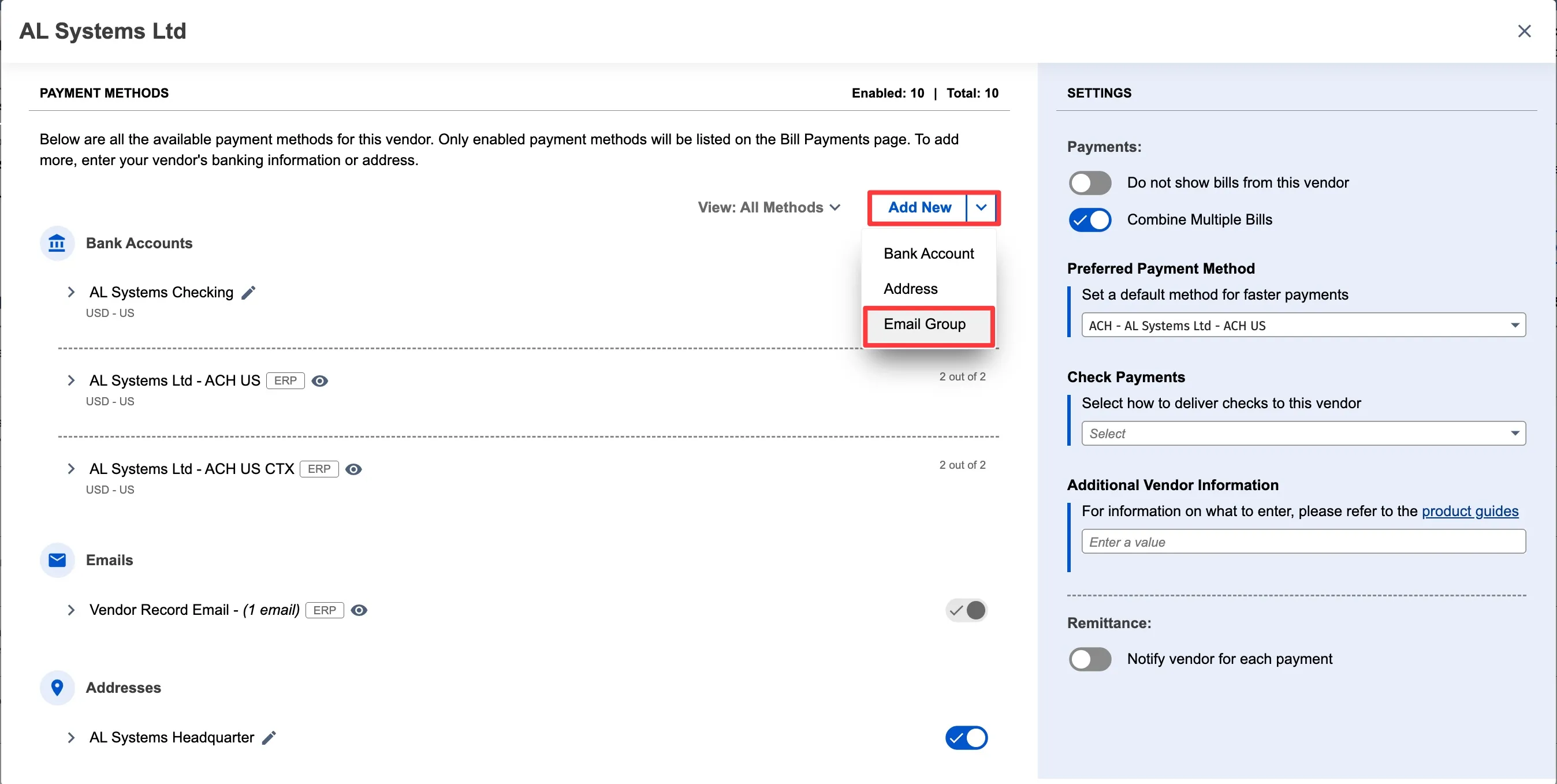 Add Email Group