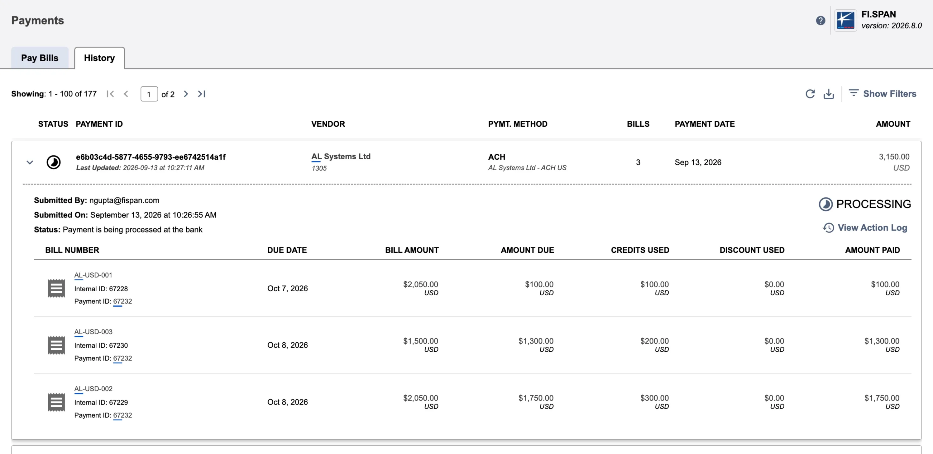 Payment Details