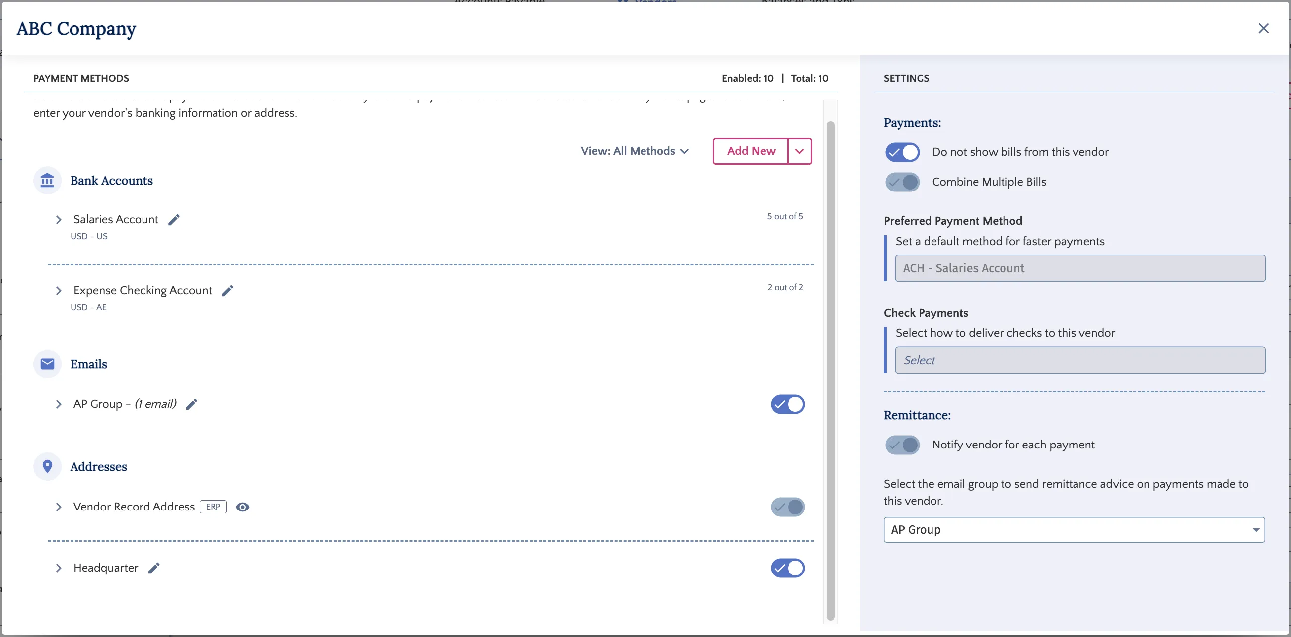 View Vendor Management
