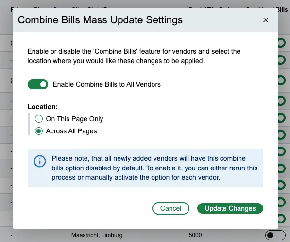 Select Update Changes Select Update Changes