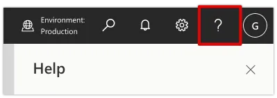 Help icon - question mark