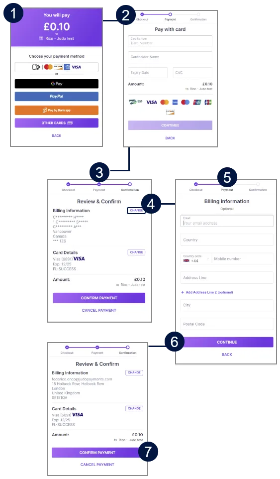 web payments edit billing address