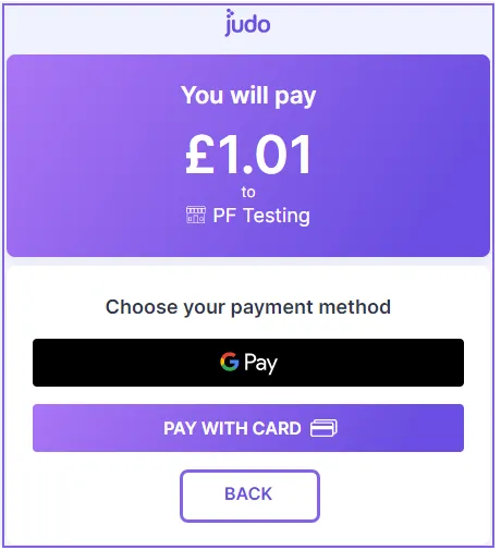 web payments back button dispalyed web payments back button dispalyed