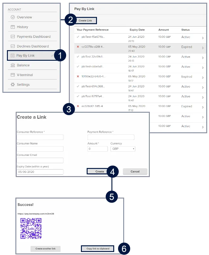 create link via portal