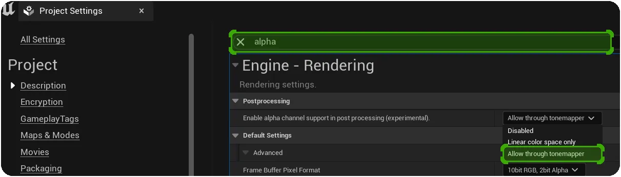 Enable the "Allow through tonemapper" option in Project Settings