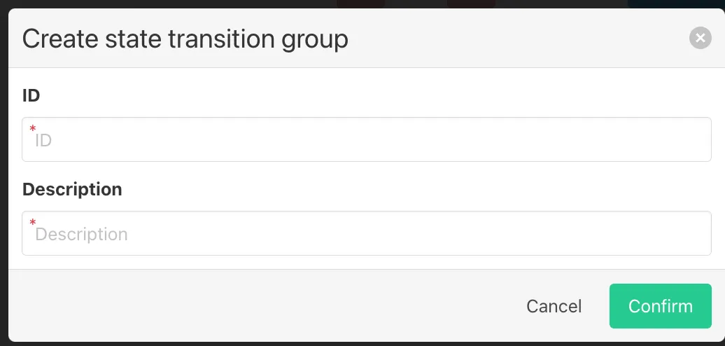 Create state transition 