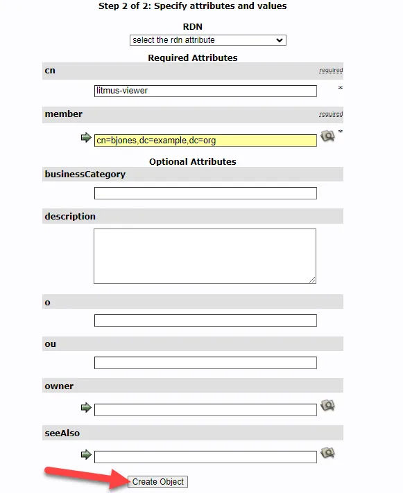 PHP LDAP Admin UI - Create Groups