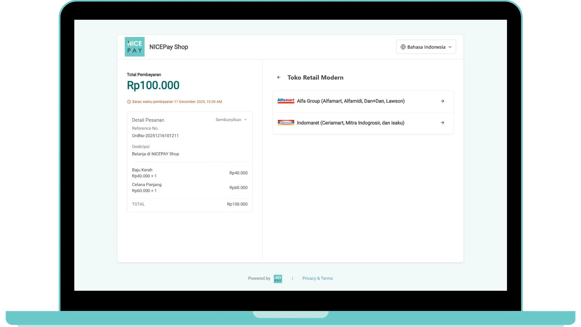 Convenience Store - Secure Payment Page Convenience Store - Secure Payment Page