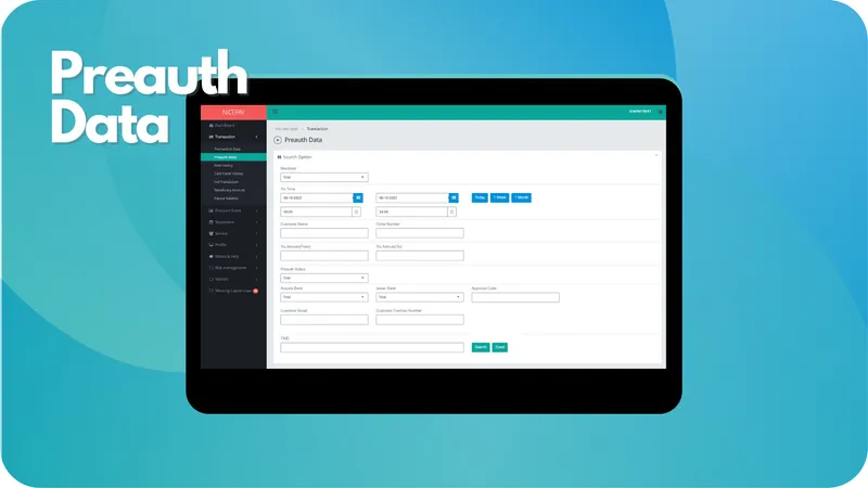Merchant Management System (MMS) - Preauth Data - NICEPAY Docs