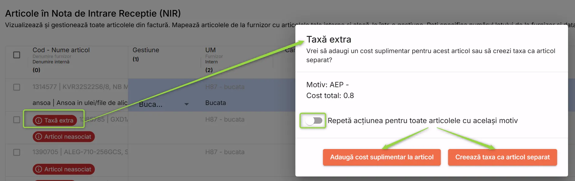 Decide cum tratezi taxele aplicate articolelor din factura furnizorului