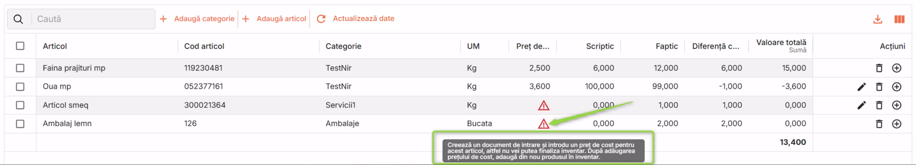 Articole fără preț de cost Articole fără preț de cost