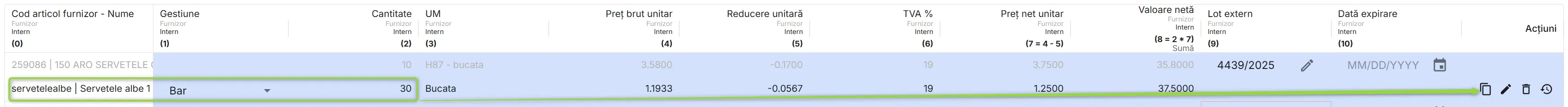 Împărțirea unei linii