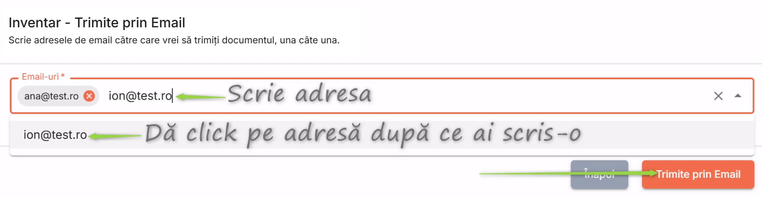 Scrie adresa sau adresele de email Scrie adresa sau adresele de email