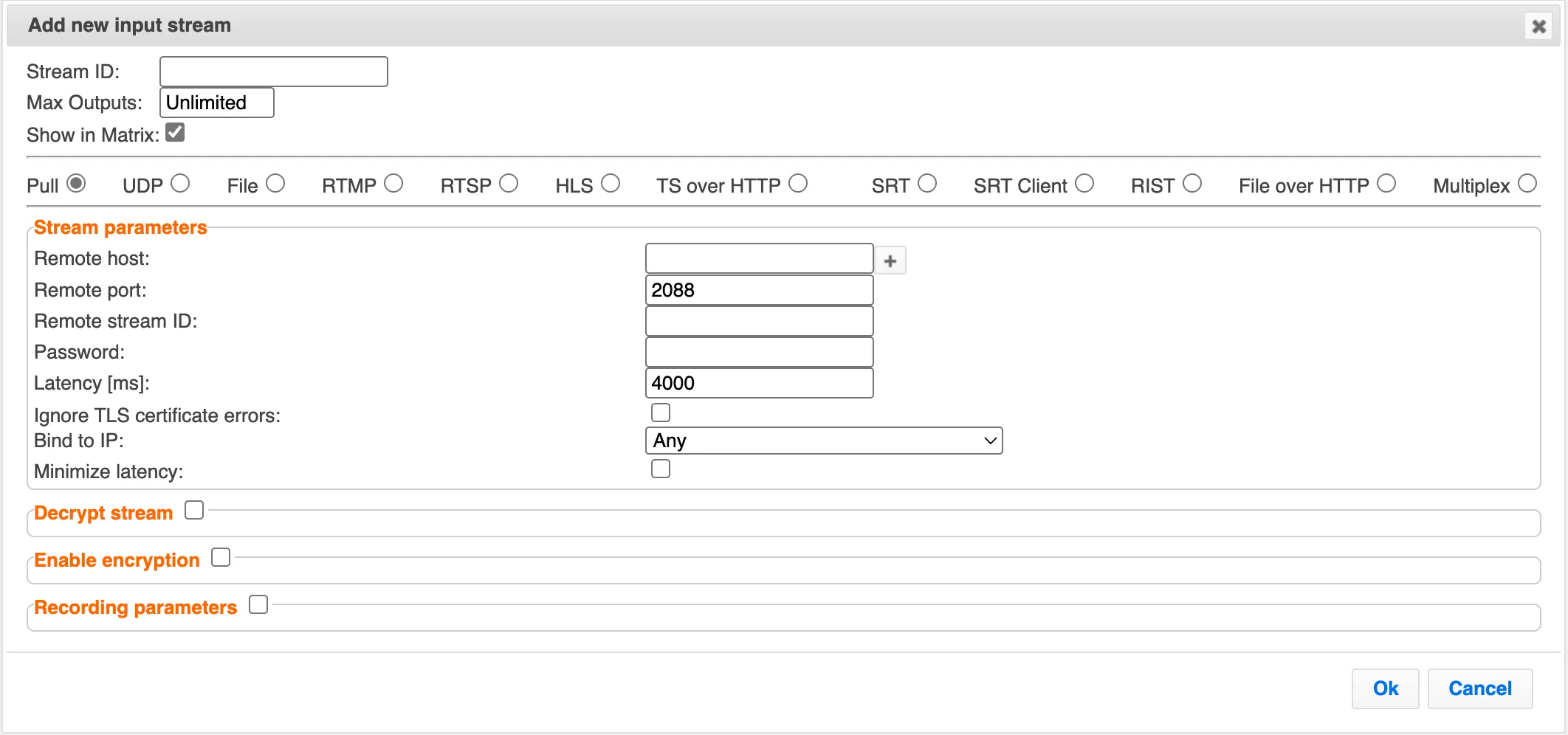 New Pull Input New Pull Input