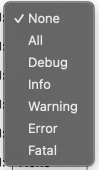 Logging Levels Logging Levels