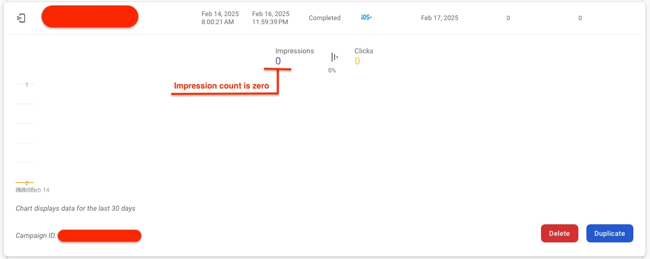 Example for In-App-Message campaign
