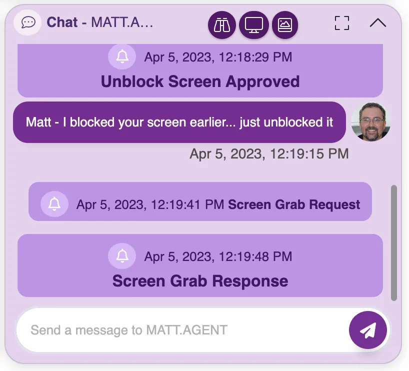 Screen Grab Request and Response Screen Grab Request and Response