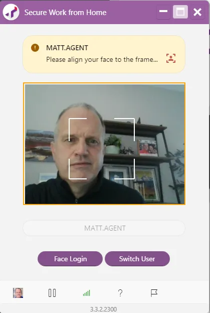 Asking for you to center your face Asking for you to center your face