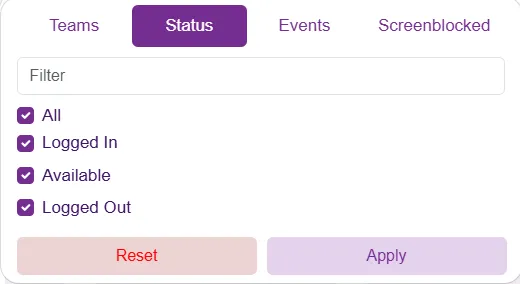 Filter Agents By Status Filter Agents By Status