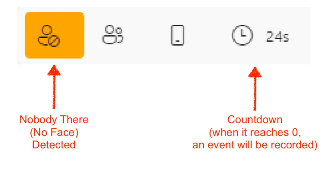 Countdown when event detected Countdown when event detected