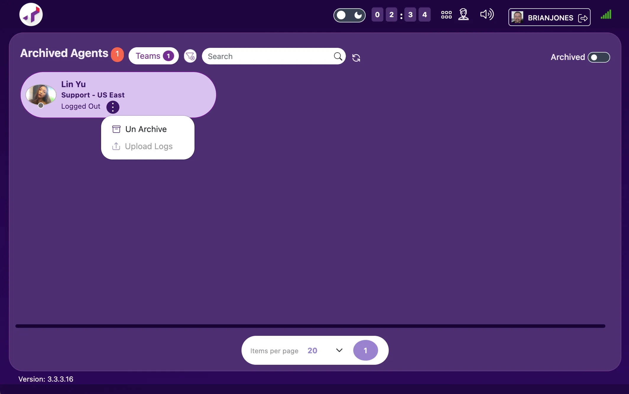 Archived View (using Dark Mode) Archived View (using Dark Mode)