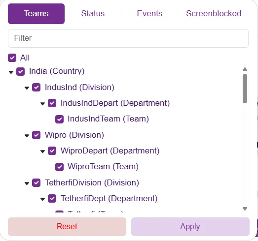 Filter Agents By Teams Filter Agents By Teams