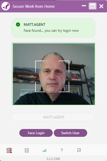 Ready to authenticate your face Ready to authenticate your face