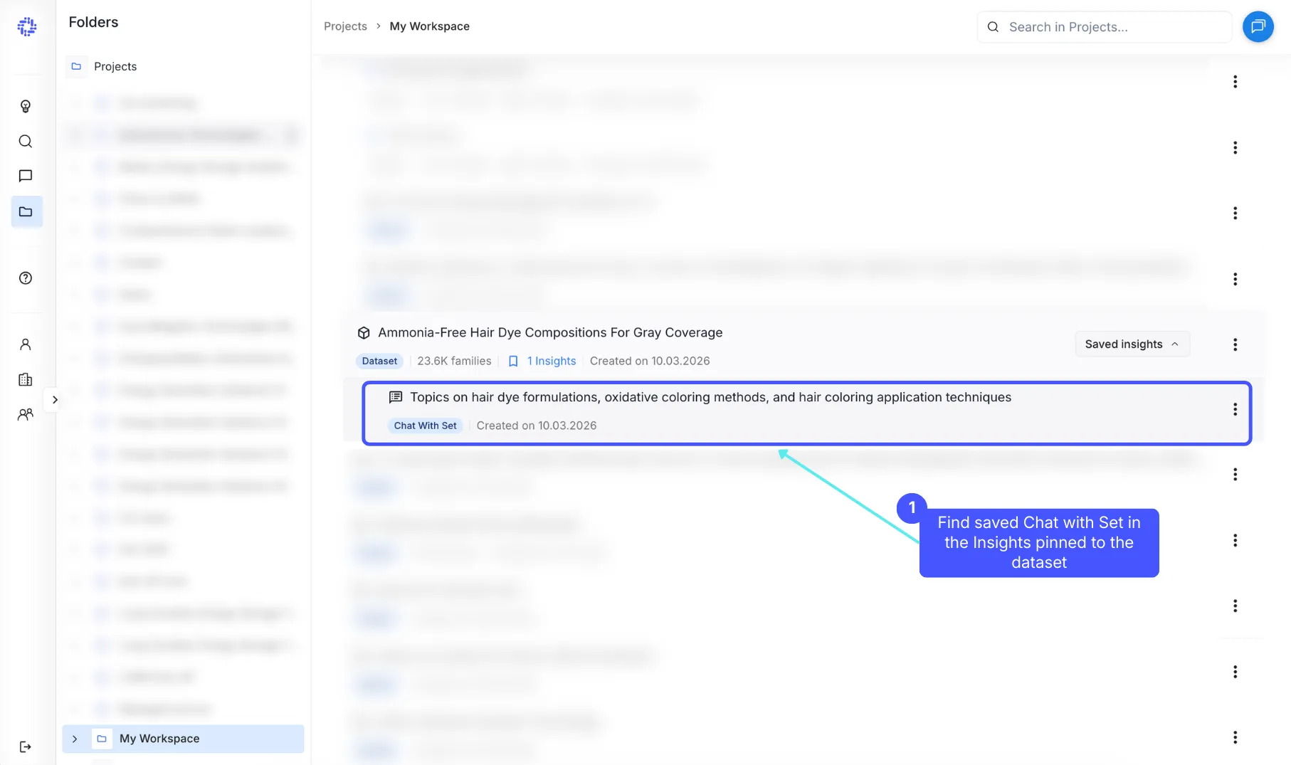 Chat with Set in Projects