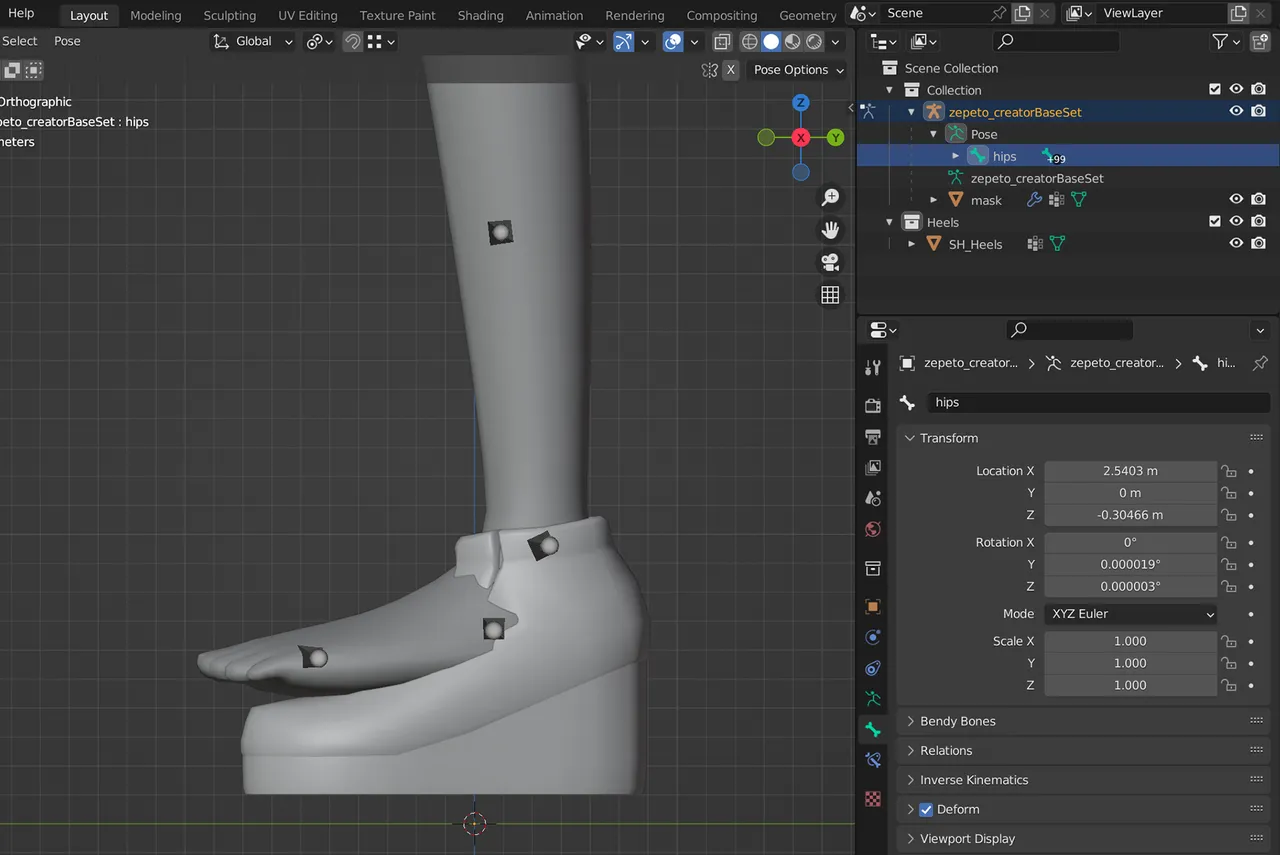 Pushed Expression Rigging Rigging - Shoes/Expressions - Studio Guide