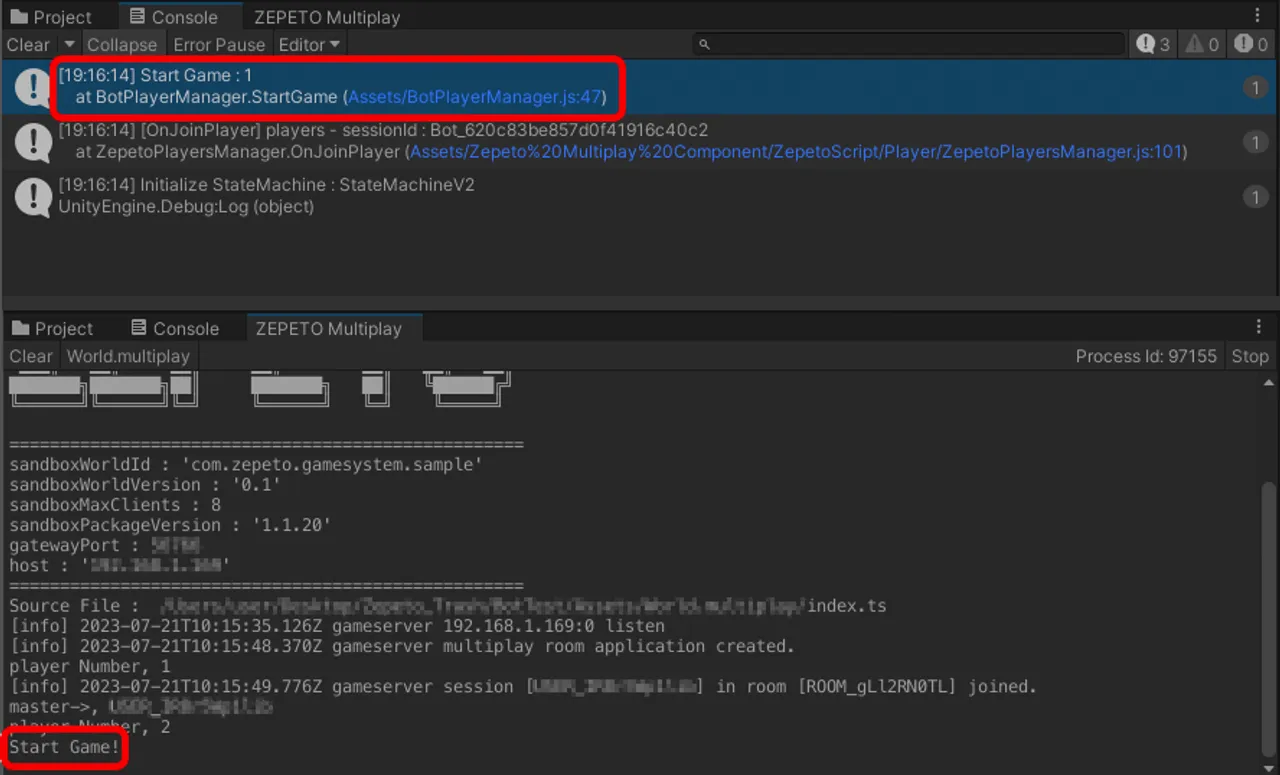 Bot Player Creation Guide - World SDK Guide