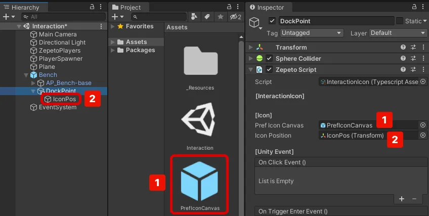 Example Script Setting Screen Example Script Setting Screen