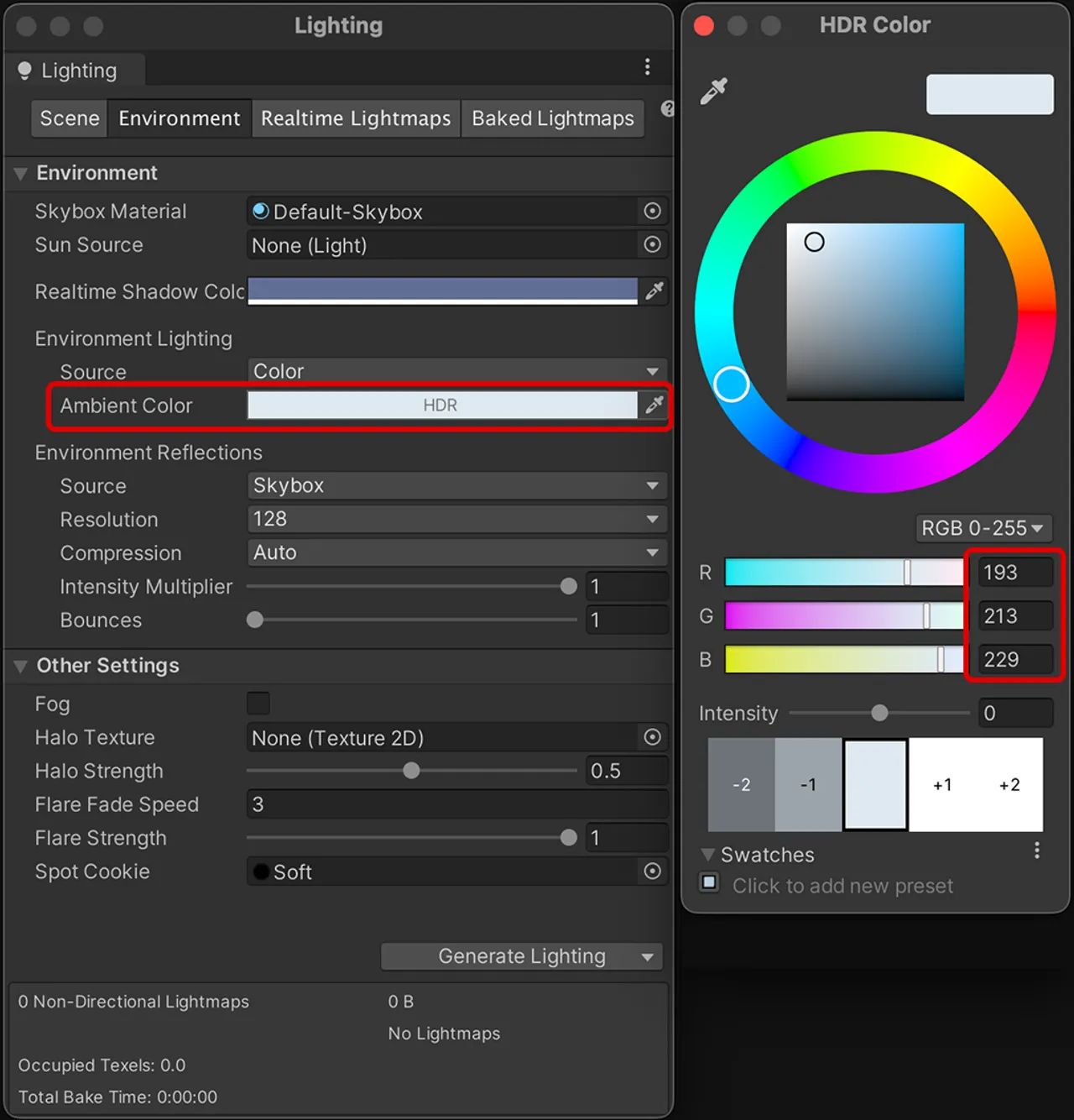 Setting up World Lighting - World SDK Guide