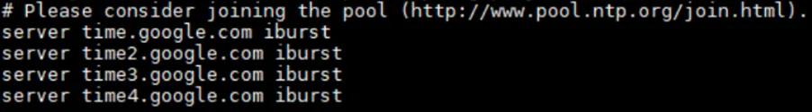 NTP Config