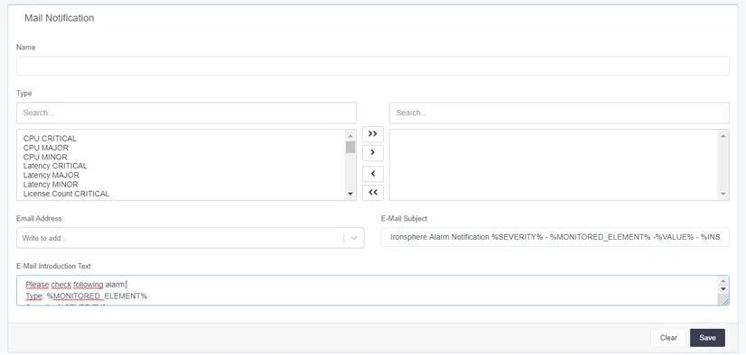 Email Notifications Configuration Email Notifications Configuration
