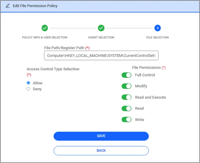 Giving required right for Registry Giving required right for Registry