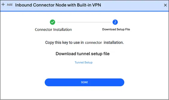 Download the Tunnel Setup File (second step) Download the Tunnel Setup File (second step)