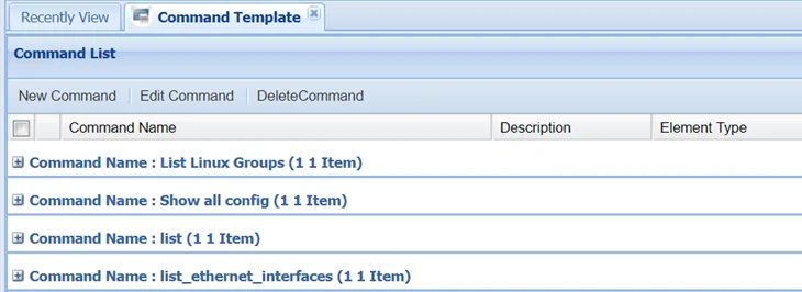 Command Template Command Template