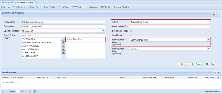 Command Approval Workflow Configuration