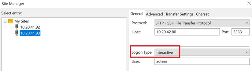 MFA Usage on FileZilla