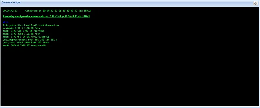 Expanded Command Output Expanded Command Output