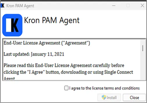 Agreement of Agent installation Agreement of Agent installation