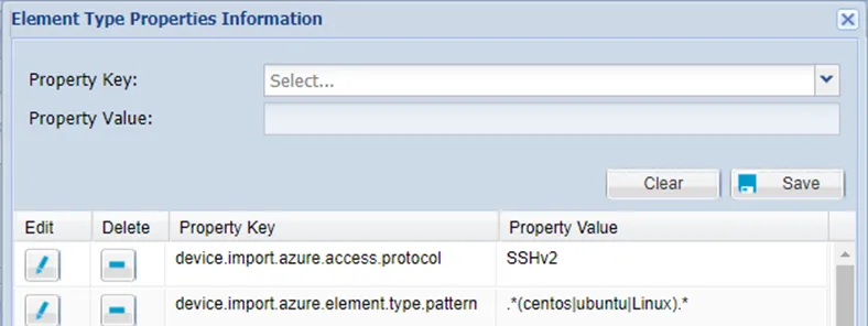 Element Type Properties