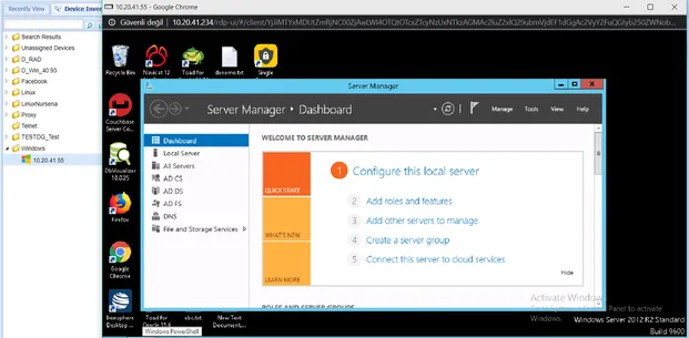 Remote Desktop Window Remote Desktop Window
