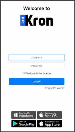 Windows Authentication Checkbox on Web Interface of Kron PAM Windows Authentication Checkbox on Web Interface of Kron PAM